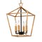 Maxim Lighting Abode 4-Light 12" Wide Gold Leaf / Textured Black Chandelier 25152GLTXB - alternate 1